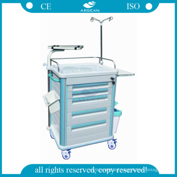 AG-ET005B1 ABS emergency trolley used hospital nursing clinical carts